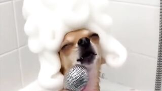 Yo en las ducha
