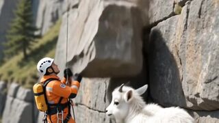 Baby Goat Rescue video 😍
