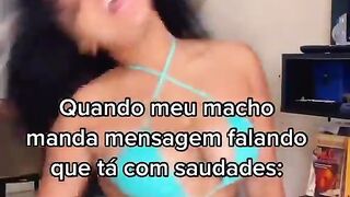 Quando meu Macho me manda mensagem que ta com Saudade 😍😍✌🏾