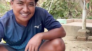 Delicious grilled shrimp mukbang