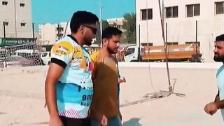 Cricket play with friends in Dubai