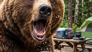 This Bear Took One Sip… BIG Mistake! 😂🐻🥤