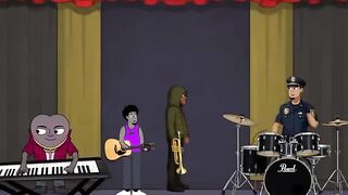 Animated Band Performance - Street Music Vibes`