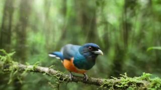 This Bird Just Went Full Show-Off Mode! 😂🦜 | Wild Forest Encounter