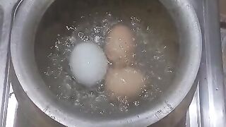 🥚 Boiled Egg with Bamboo Shoot 🌿 | Simple & Tasty Food