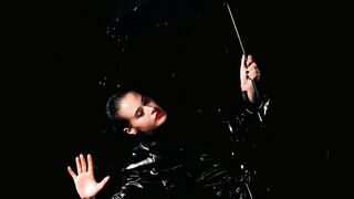 Beautiful Brunette Creates a Cinematic Night Fashion Moment