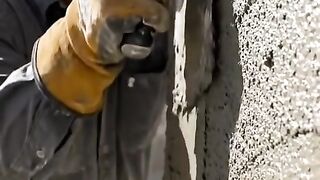Satisfying Construction Work 🧱 | Smooth Wall Finishing & Bricklaying ASMR #Shorts