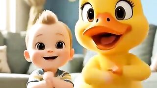 Cartoon video duck dancing