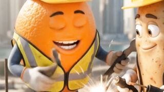 Tiny Workers Build Dubai’s Tallest Tower! 🏙️🍊