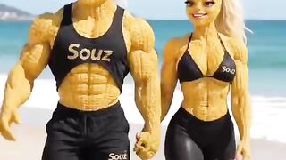Andro & Anália on the Copacabana Boardwalk, Rio de Janeiro