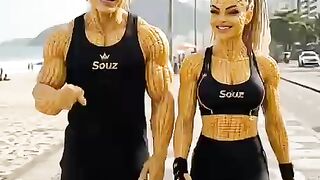 Andro & Anália – The Internet's Fittest Couple on the Copacabana Boardwalk, Rio de Janeiro