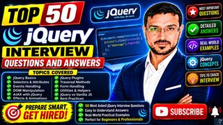 jQuery Interview Questions and Answers ⚡| JavaScript Interview Tips