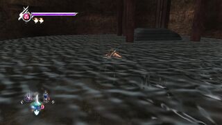 Ninja Gaiden mergulhando em cavernas submersas