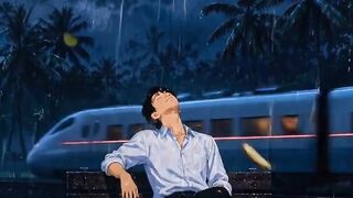 Peaceful Anime Night 🌌 | Relaxing Rain & Calm A