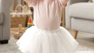 Cute little girl dancing