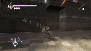 Ninja Gaiden as ruas cheio de soldados armados e ninjas..