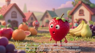 The Little Strawberry Who Was Left Behind 🍓💔 | An Emotional Fruit Story
