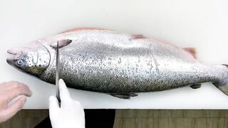 Delicious salmon processing process