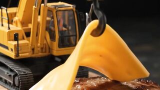 Tiny Workers Building a Giant Burger 🍔🏗️ | Hyper-Realistic AI Food Construction