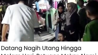 Nggak Punya Etika! Ditagih Malah Ngamuk, Nasabah Tega Tarik Jilbab Penagih Bank Mekar di Malam Hari!