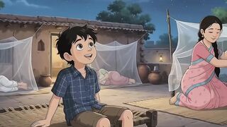 आधी रात बारिश में छत से भागा परिवार! 🌧️😱 | 90s Village Nostalgia