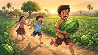 गर्मी की दोपहर में मिला सबसे बड़ा तरबूज! 🍉😱 | 4 दोस्तो Adventure