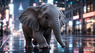 🐘✨ Baby Elephant’s Magical Journey | The Cutest AI Story! 🌈💫 #Shorts