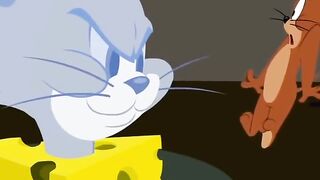 Jerry Finds Cheese Right Beside Sleeping Tom! 😂🧀🐭