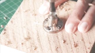 A homemade lathe attachment for a drill