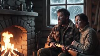 One cabin. Two people. A pack of wolves.