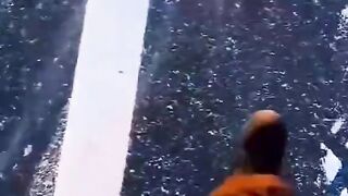 Keindahan alam Negeri Dongeng China Di Sayram ketika Musim Dingin