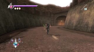 Ninja Gaiden pelo túnel ate chegar na base militar