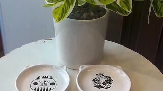 Stylish serving spoon plate