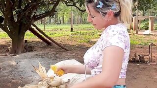 Which is sweet the corn or me ?