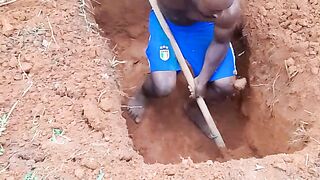 The suffering of a man