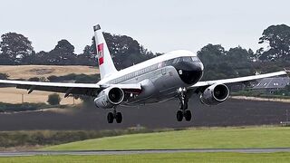 🇬🇧 BEA RETRO A319 Landing in EDINBURGH