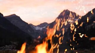 Relax and enjoy the calming sound of a cozy campfire 🔥