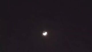 Bulan terang di malam hari