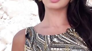 Nora Fatehi looking so hot and so sexy outfit showing har boobs nipples and her pussy watch now.
