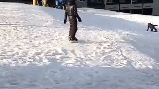 ESQUIANDO NA NEVE BOSTON USA