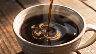A Magical World Inside a Cup of Coffee ☕✨🏔️