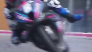 Huge Save 😱 almost slid off track but was able to pull off an incredible save