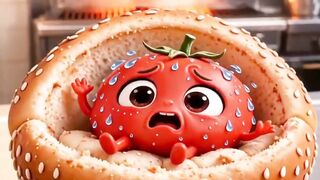 CAOS NO LANCHE! O Tomate Vai Derreter?! 🍅🔥 | Historinha Engraçada Infantil