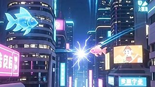 The Futuristic Cyber-City Portal (10-Second 3D AI Animation)