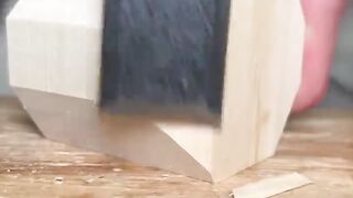 Unzip Wood Carving·Lovely Peach｜Cutting wood | ASMR｜Wood Carving｜#Kevin's Wood
