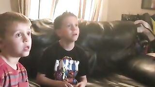 Mom tells her sons she having a boby