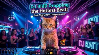 DJ Cat Dropping the Hottest Beat! 🎧🐱 #shorts