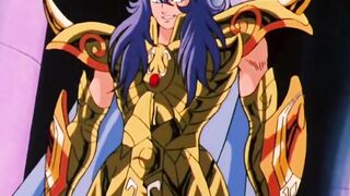 seiya é atingido por um golpe de milo