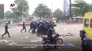 Congo police fire tear gas to break up protests against constitutional changes