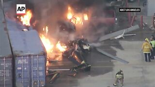 At least 3 killed as NBC news helicopter crashes while covering LA bus crash